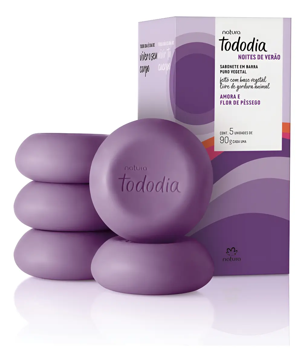 Sabonete Natura Tododia amora e flor de pêssego kit