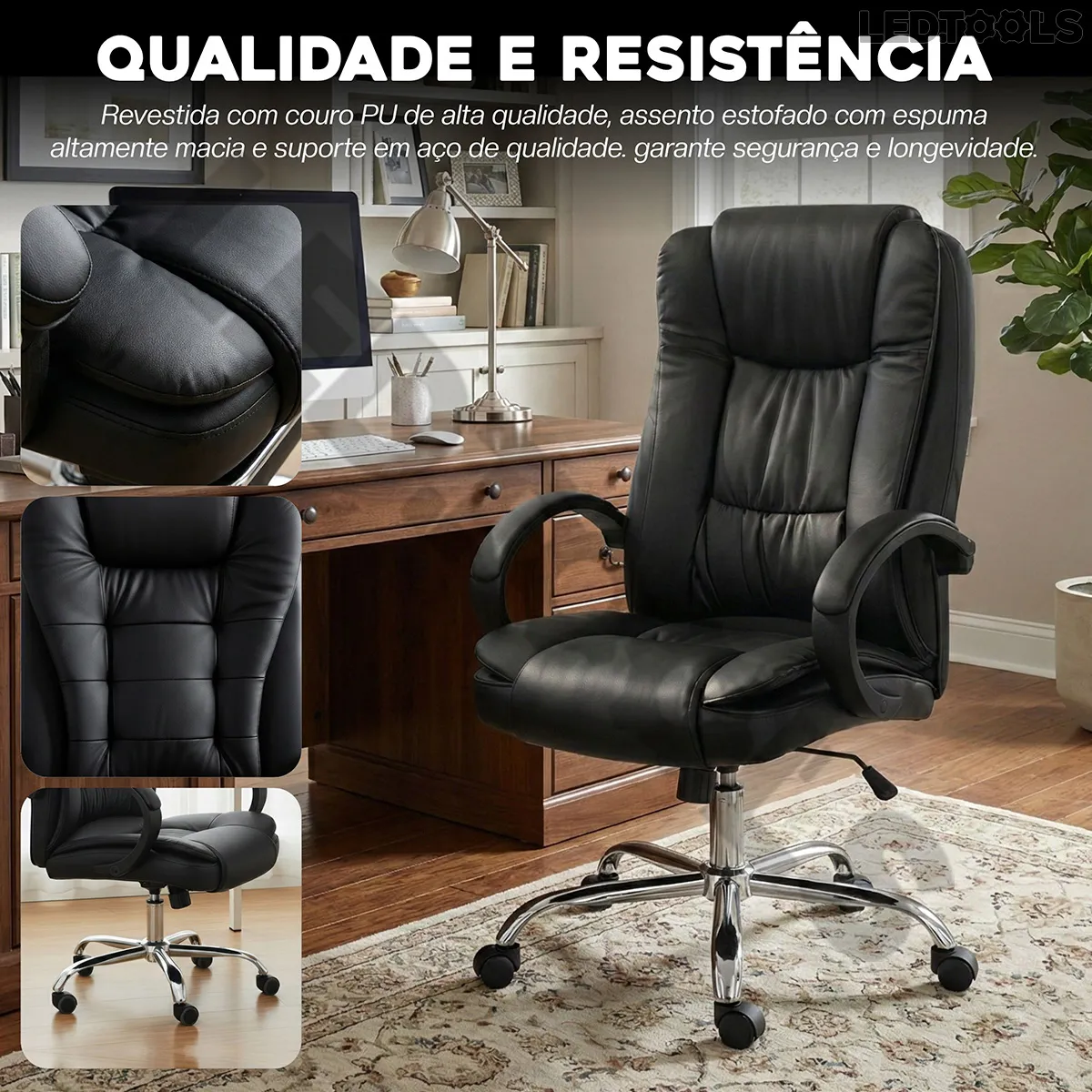 Cadeira diretor reclinável ergonômica