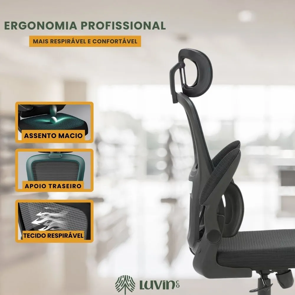 Cadeira ergonômica Genebra B500 Luvinco