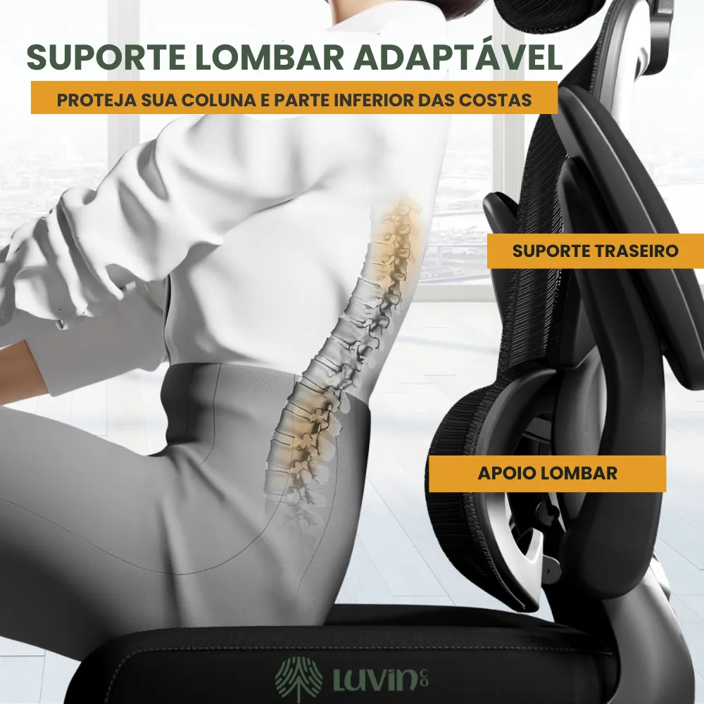 Cadeira ergonômica Genebra B500 Luvinco