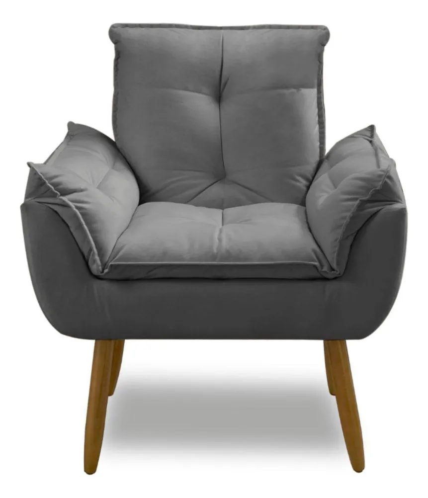 Poltrona Decorativa Opala Suede