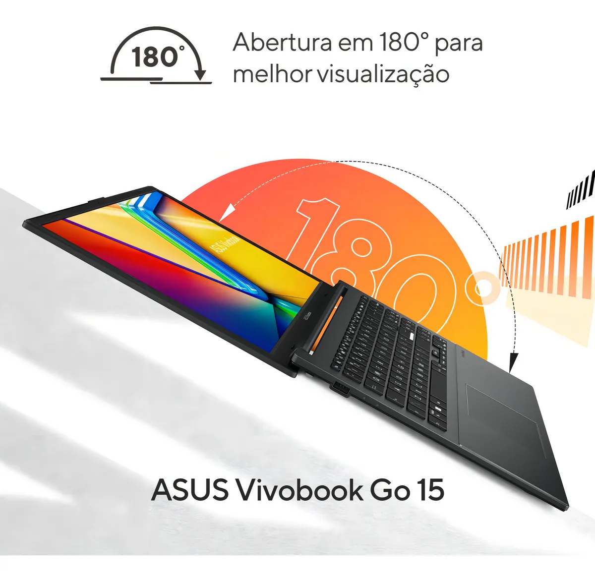 Notebook ASUS Vivobook Go 15 Ryzen 5 7520U 8GB 256GB SSD