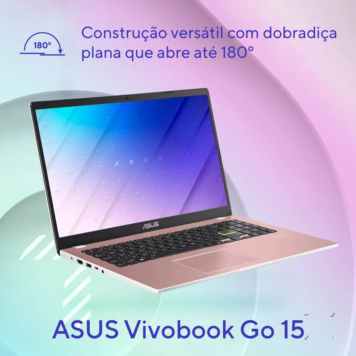 Design do Notebook ASUS Vivobook Go 15