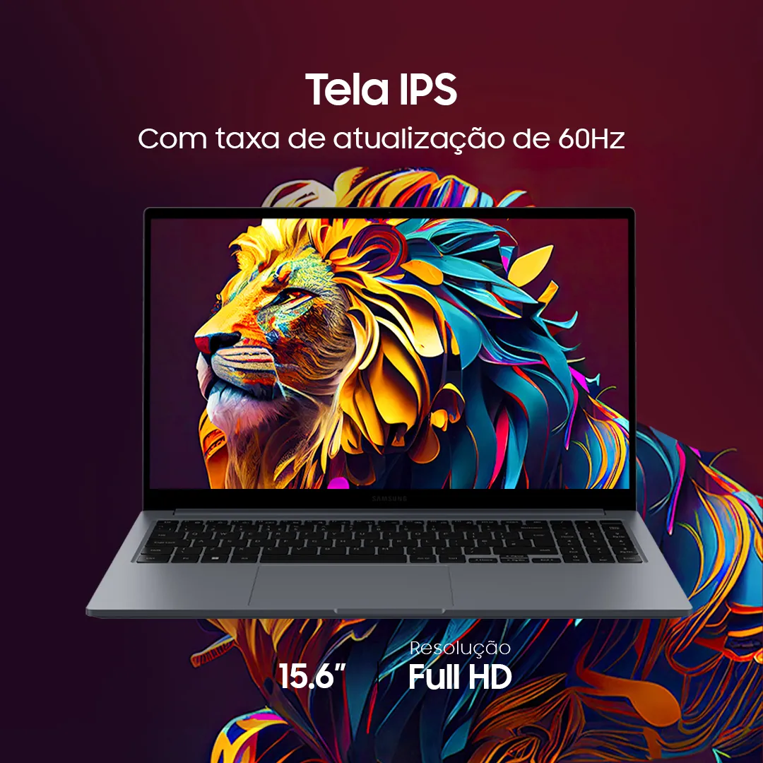 Notebook Samsung Galaxy Book4 i5 8GB 512GB SSD 15.6 Full HD
