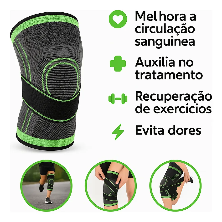 Joelheira de compressão 360 graus